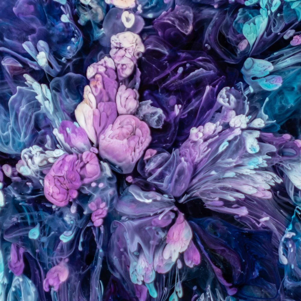 Purple Flowers freelance artist floral 1