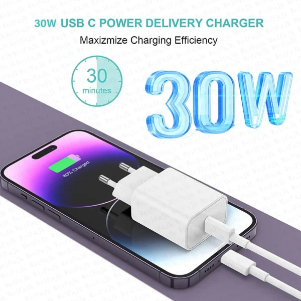 Magsafes Wireless  iPhone Fast Charging Type C Lightnings Cable - Image 2